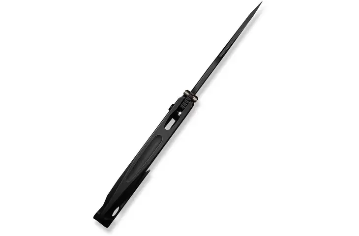We Knife Co Ltd Tighe Down Flipper & Thumb Stud & Button Lock Knife Black Titanium Integral Handle W - view 9